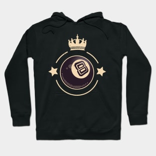 8 Ball King Billiards Retro Snooker Hoodie